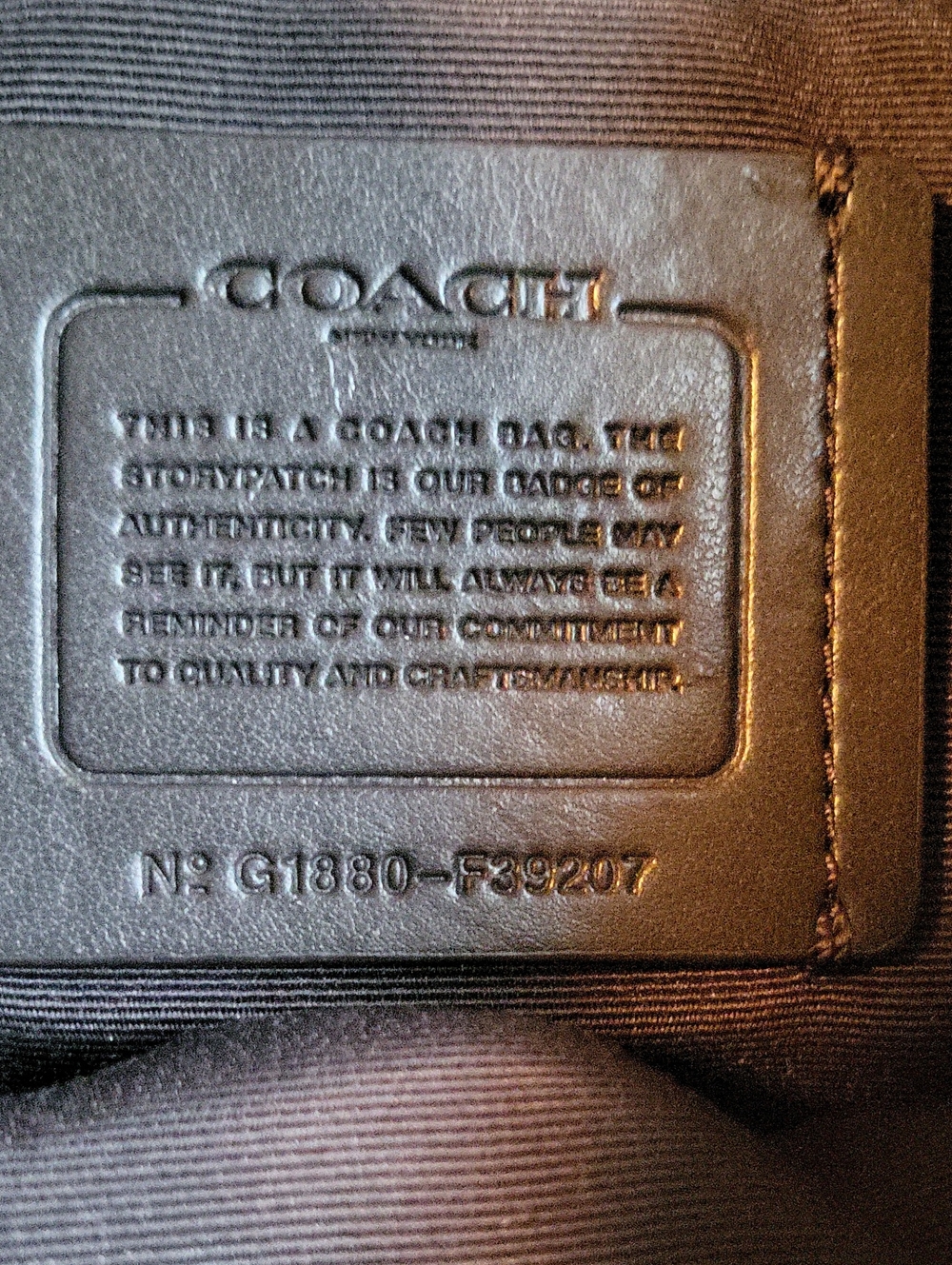 Coach Metallic Gold Pebbled Leather Shoulder Bag with Chain Strap - Picture 6 of 7
